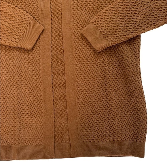 ASOS DESIGN New With Tags muscle fit textured knit cardigan in tan Chest 34 - Picture 3 of 13